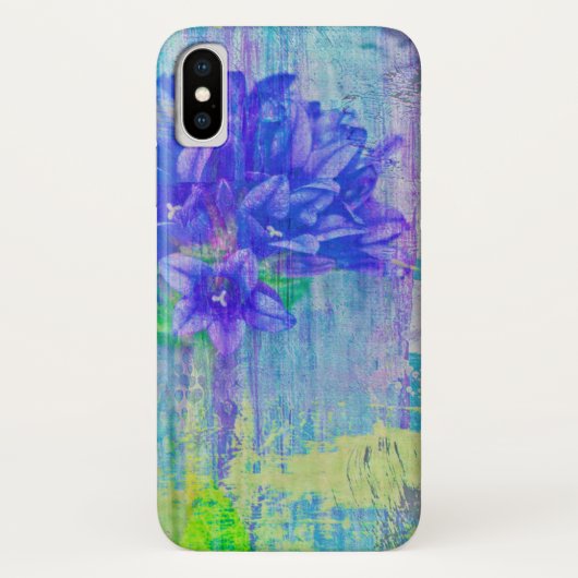 ブルーバイオレットの花 Case-Mate iPhoneケース (裏面)