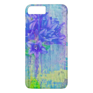 ブルーバイオレットの花 iPhone 8 PLUS/7 PLUSケース