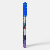 ブルーバイオレットカラフルテクスグランジチャ Case-Mate iPhoneケース (裏面 / 右)