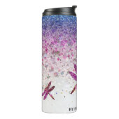 *~*ブルーバイオレットグリッタードラゴンフライガーリー タンブラー (回転左)