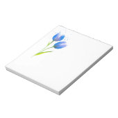 ブルーバイオレットチューリップ ノートパッド (回転)