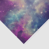 ブルーバイオレットティール（緑がかった色）宇宙星雲ミルキーウェイ 薄葉紙 (詳細)