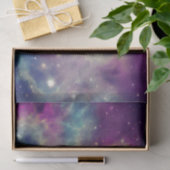 ブルーバイオレットティール（緑がかった色）宇宙星雲ミルキーウェイ 薄葉紙 (ギフト)