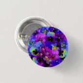 ブルーバイオレットパープルパンジー春花 缶バッジ (正面&裏面)