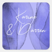 ブルーバイオレットラベンダー スクエアシール (正面)