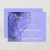 ブルーバイオレットラベ結婚ンダー詳細 エンクロージャーカード (正面/裏面)
