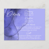 ブルーバイオレットラベ結婚ンダー詳細 エンクロージャーカード (正面)