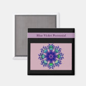 ブルーバイオレット多年草 マグネット (正面/裏面)