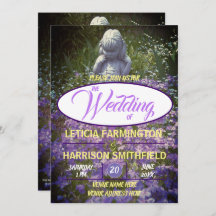 ブルーバイオレット忘れフロックス・メノーの女の子の像