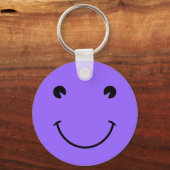 ブルーバイオレット顔 キーホルダー (正面)