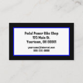 ブルーバイクオンブラック 名刺 (裏面)