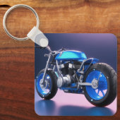 ブルーバイクキーチェーン キーホルダー (正面)