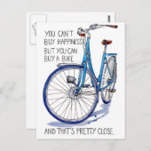 ブルーバイクハピネスカード ポストカード (正面/裏面)