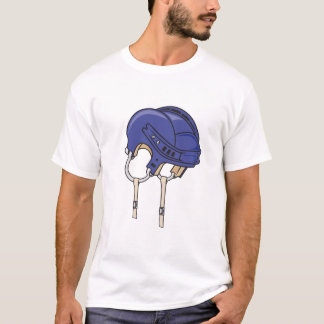 ブルーバイクヘルメット Tシャツ