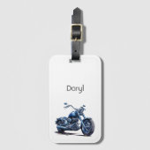 ブルーバイク誕生日 ラゲッジタグ (正面縦)