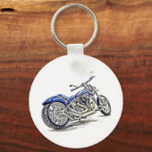 ブルーバイクHDR キーホルダー (正面)