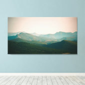 ブルーバイザマウンテンズ キャンバスプリント (インサイチュ (ウッドフロア))