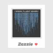 ブルーバイナリコード シール (シート)