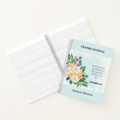 ブルーバイブリバースフローラ祈りの言葉ジャーナル ノートブック (内部)