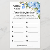 ブルーバイリンガルのゲームカードをシャワーで浴びた場所 チラシ (正面)