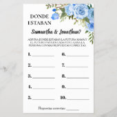 ブルーバイリンガルのゲームカードをシャワーで浴びた場所 チラシ (裏面)