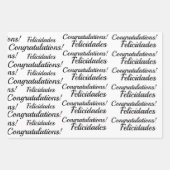 ブルーバイリンガルラッピング紙ハッピーバースデー ラッピングペーパーシート (正面2)