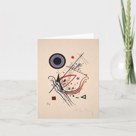 ブルーバイワシリーカンディンスキー サンキューカード (正面)