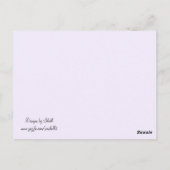 ブルーバインズ特別な機会テーブルカード ポストカード (裏面)