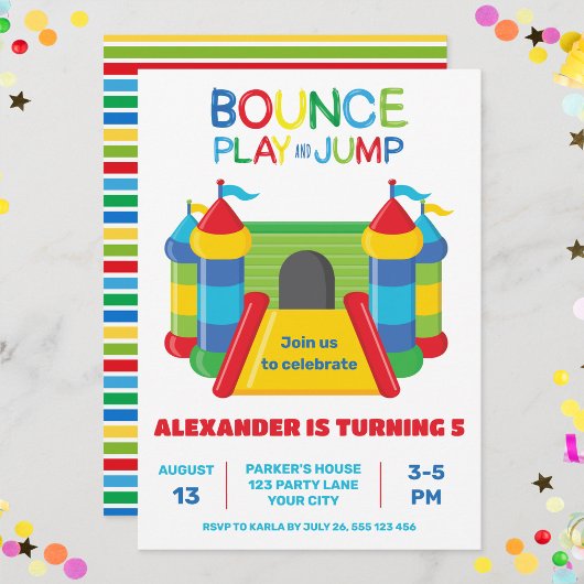 ブルーバウンス遊及びジャンプ招待状 案内状