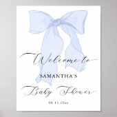 ブルーバウ赤ちゃんシャワーへようこそ ポスター (正面)