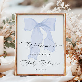 ブルーバウ赤ちゃんシャワーへようこそ ポスター