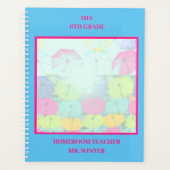 ブルーバカラフルンブレラ教室 プランナー手帳 (正面)