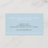 ブルーバキュームクリーナーハウス清掃サービス 名刺 (裏面)