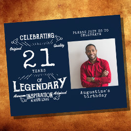 ブルーバジェット21st誕生日招待状 チラシ