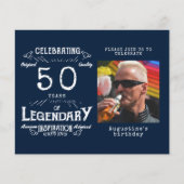 ブルーバジェット50th誕生日招待状 チラシ (正面)