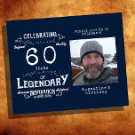 ブルーバジェット60th誕生日招待状 チラシ<br><div class="desc">60祝期予算の誕生日招待のチラ独占的ーとスタイルして、この重要な節目。この青いパーティの招待状は60マイルストンのパーティーに最適エレガントで、クラシックの背景デザインを備え、特定のイベント詳細に合わせてカスタマイズ可能。この豪華な招待状を送って、誰もが大きなbashの日付と場所を知っていることを確認し、この画期的な大事な行事が永遠に覚えていることを確認しなさい！低予算招待状チラシ。 ***ご注意この予算オプションはチラシ（封筒は含まない）なので低価格 – SATINオプションはより厚い選択である。</div>