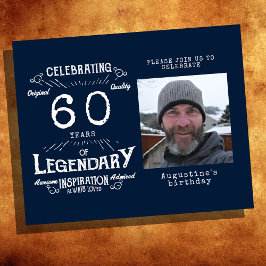 ブルーバジェット60th誕生日招待状 チラシ