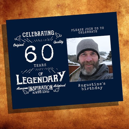 ブルーバジェット60th誕生日招待状 チラシ