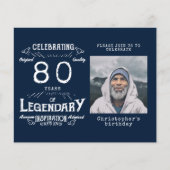 ブルーバジェット80th誕生日招待状 チラシ (正面)