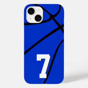 ブルーバスケッカスタムトボールプレーヤー番号スポーツ Case-Mate iPhone 14ケース