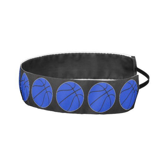 ブルーバスケットボールプカスタムレーヤーのジャージーナンバーガールズ アスレチックヘッドバンド (右)