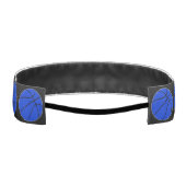 ブルーバスケットボールプカスタムレーヤーのジャージーナンバーガールズ アスレチックヘッドバンド (裏面)