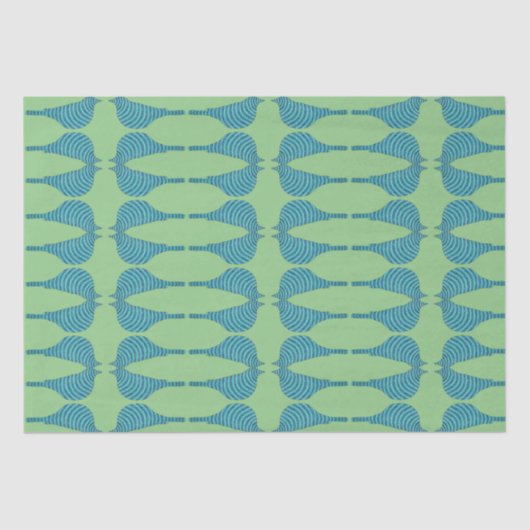 ブルーバストライプのード 薄葉紙 (正面)