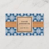 ブルーバスルームのキッチンフローリングタイルのインストーラー 名刺 (正面)