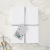 ブルーバタフライすべての行事ギフトラベル ギフトタグ (より糸付き)