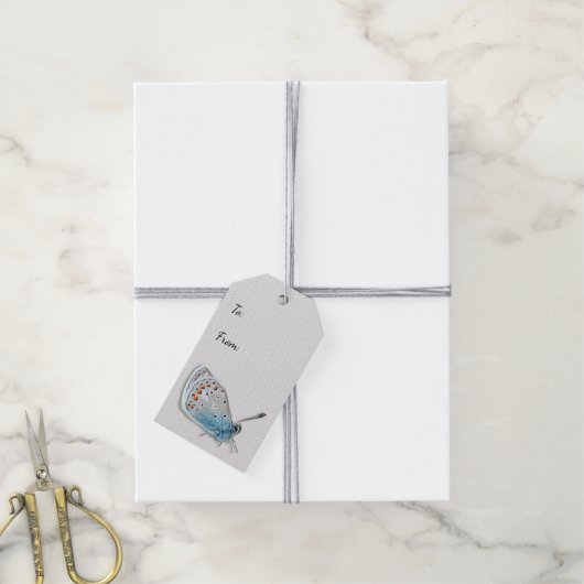 ブルーバタフライすべての行事ギフトラベル ギフトタグ (より糸付き)