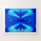 ブルーバタフライアート ジグソーパズル (横)