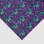 ブルーバタフライオンパープルグリッターティッシュペーパー 薄葉紙 (詳細)