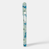 ブルーバタフライガーデンパターン Case-Mate iPhoneケース (裏面 / 左)