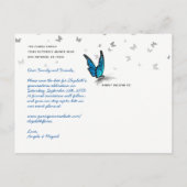 ブルーバタフライキンセアニェラ写真保存日 案内ポストカード (裏面)